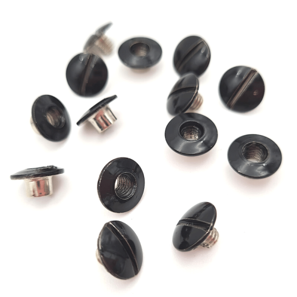 Buchschrauben 3,5mm schwarz lackiert